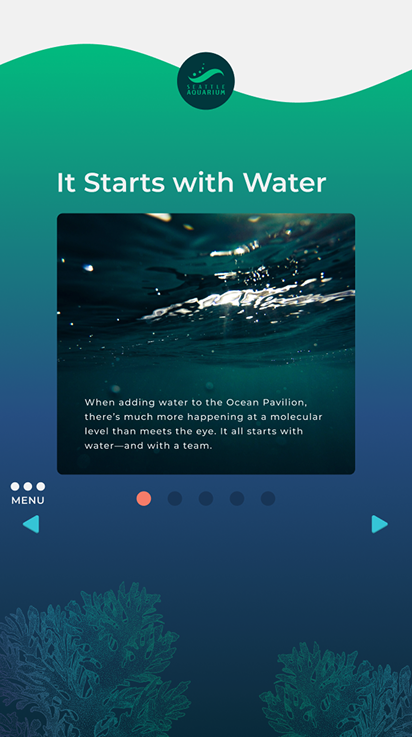 It Starts with Water screen iteration